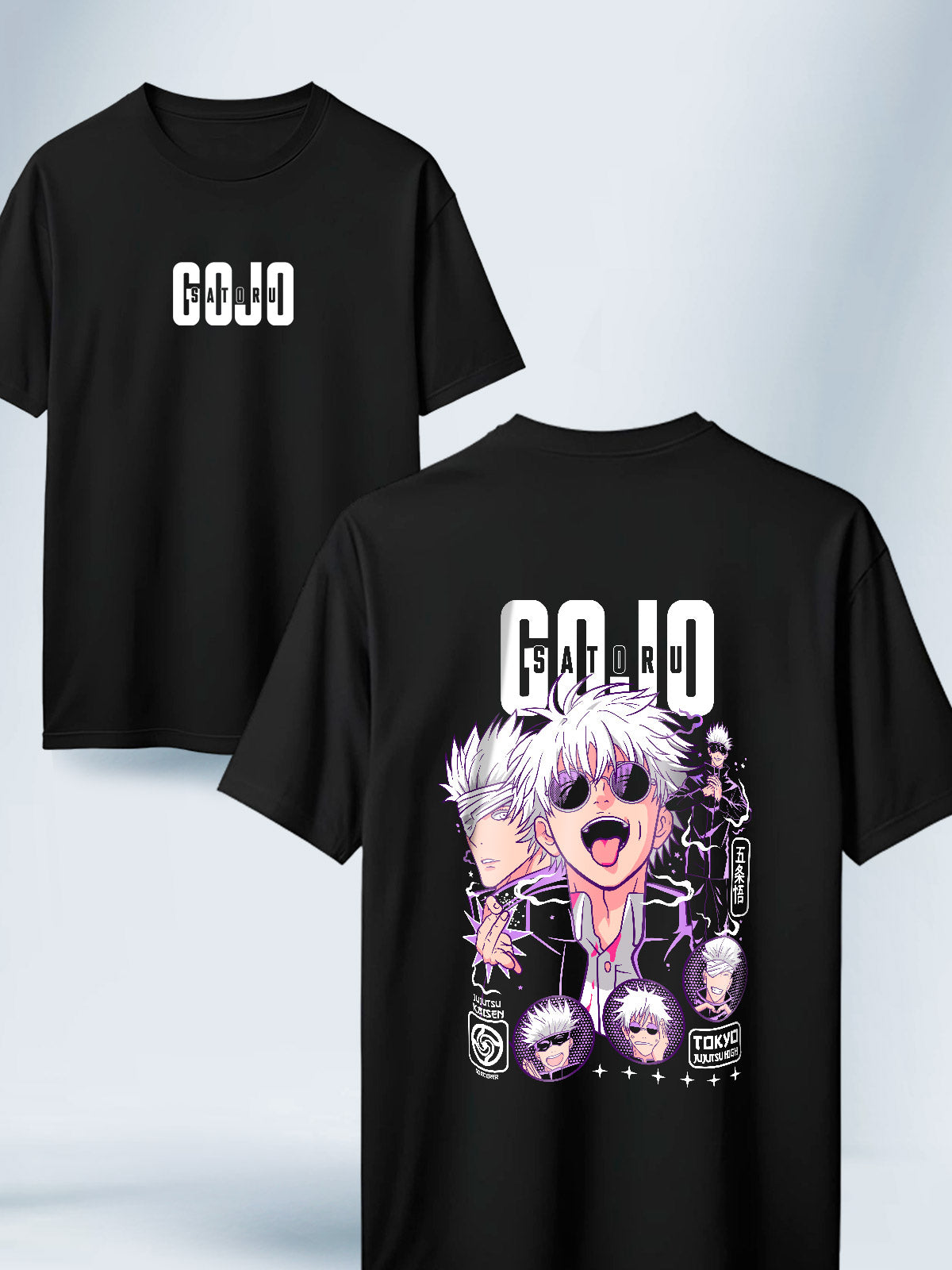 Camisa Negra Unisex Gojo Lover Jujutsu Kaisen