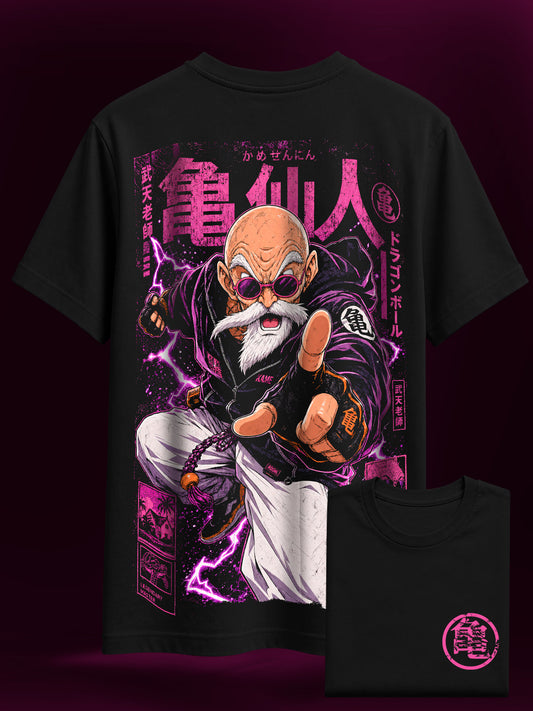Camisa Premium Oversized Gran Maestro Roshi Dragon Ball