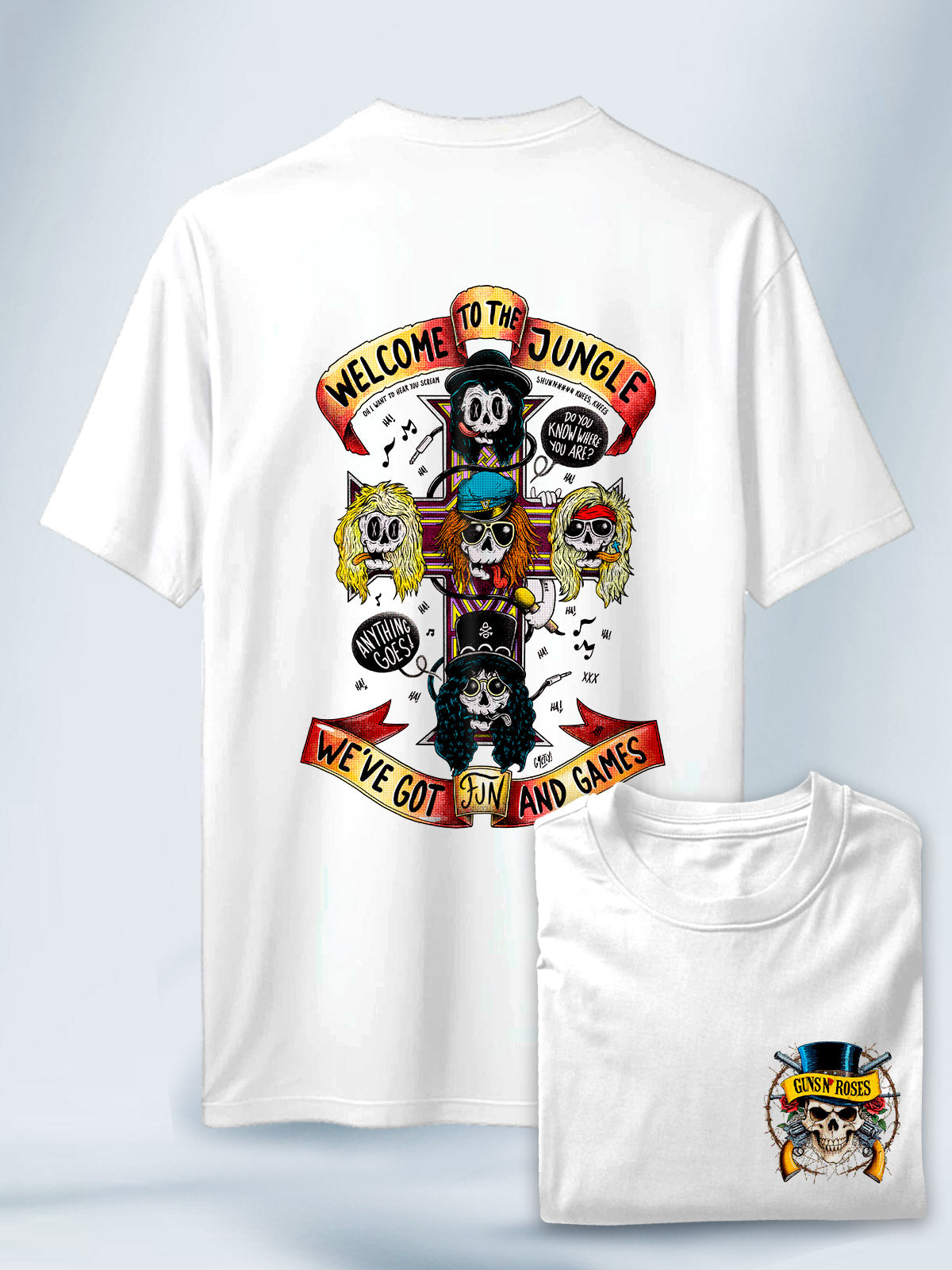 Camiseta Unisex Welcome to the Jungle Guns and Roses