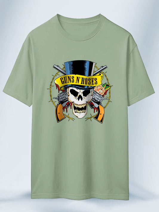 Camiseta Verde Unisex Slash Muerte Gentil Guns And Roses