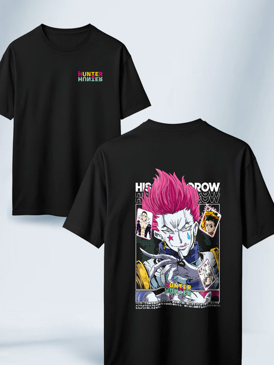 Camiseta Negra Unisex Hisoka el Mago Hunter x Hunter