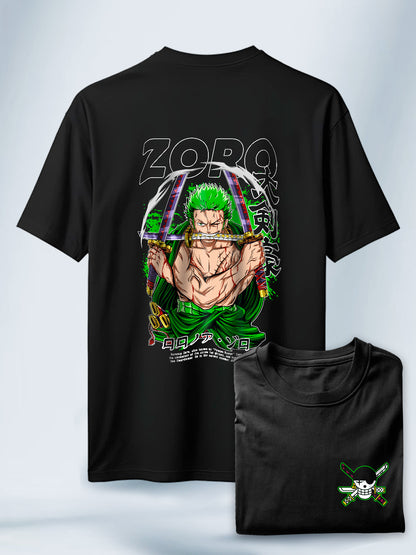 Camisa Negra Unisex Honor Espadachin Zoro One Piece