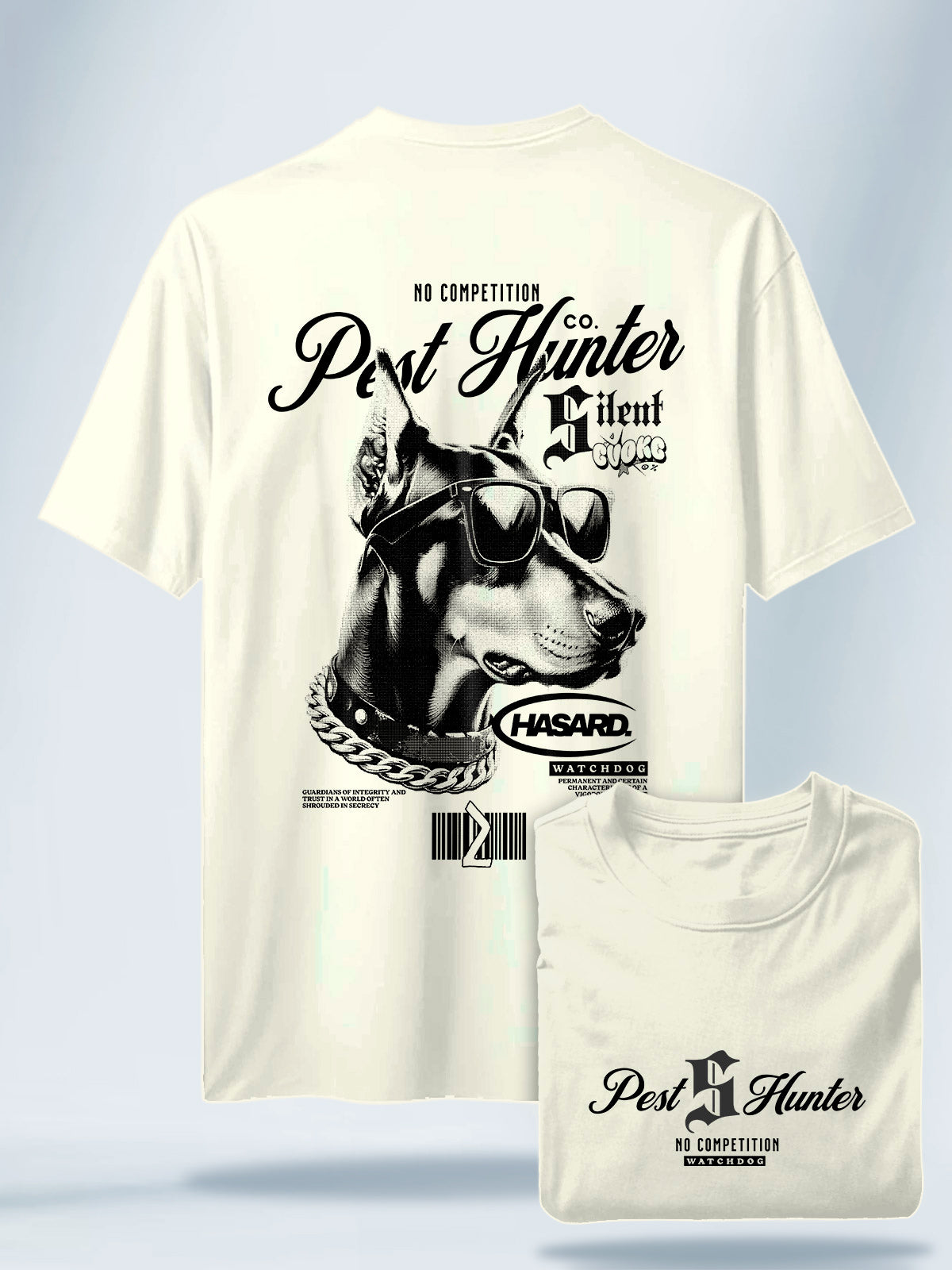 Camiseta Unisex Blanca Hunter Hueso