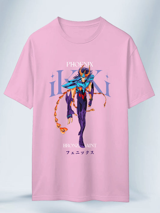 Camisa Rosa Unisex Ikki el Fenix Caballeros del Zodiaco