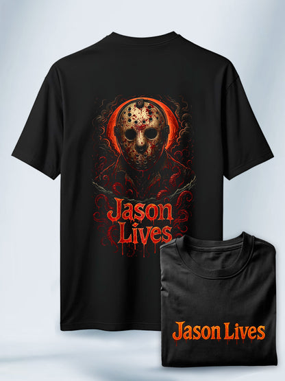 Camiseta Unisex Negra Jason Lives Viernes 13
