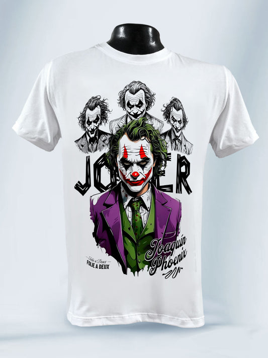 Camiseta Unisex Blanca Folie a Deux Joker