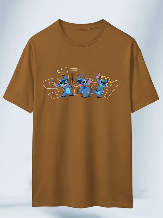 Camiseta Cafe Unisex Stitch Multifacetico Lilo y Stitch