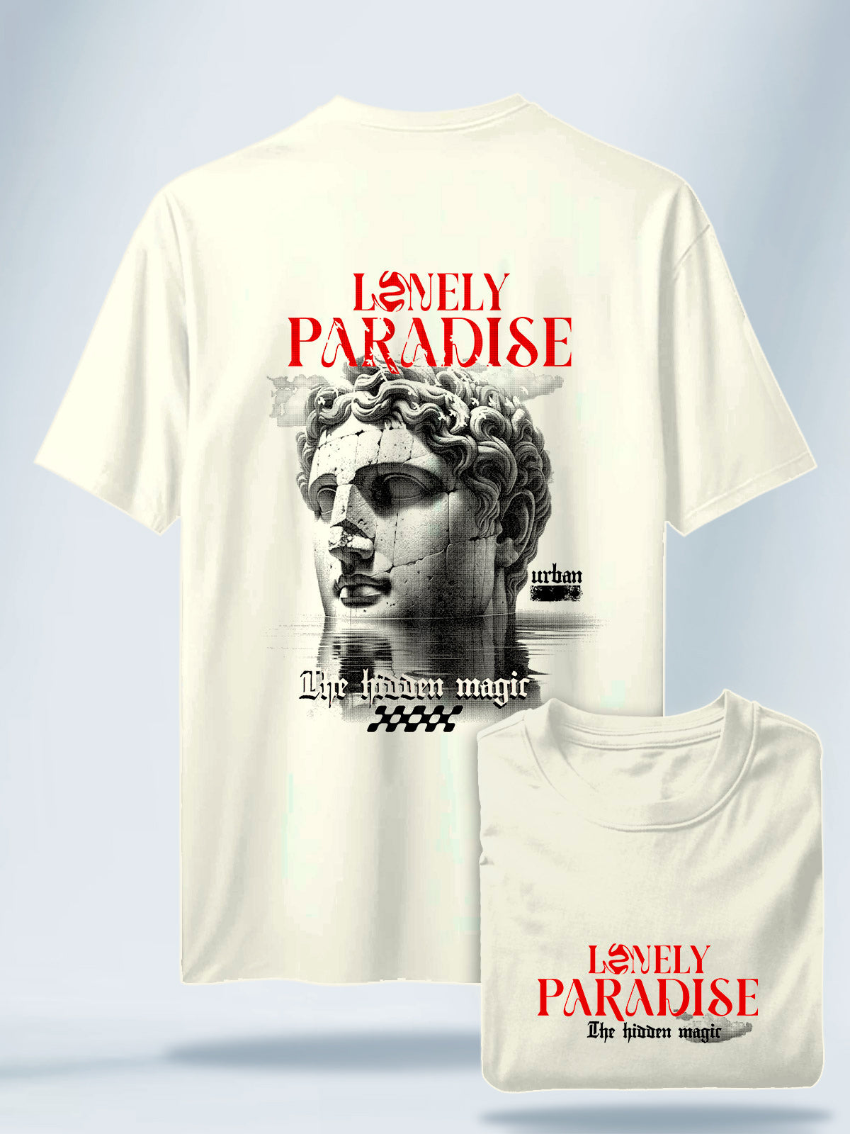 Camiseta Unisex Blanca Lonely Paradise
