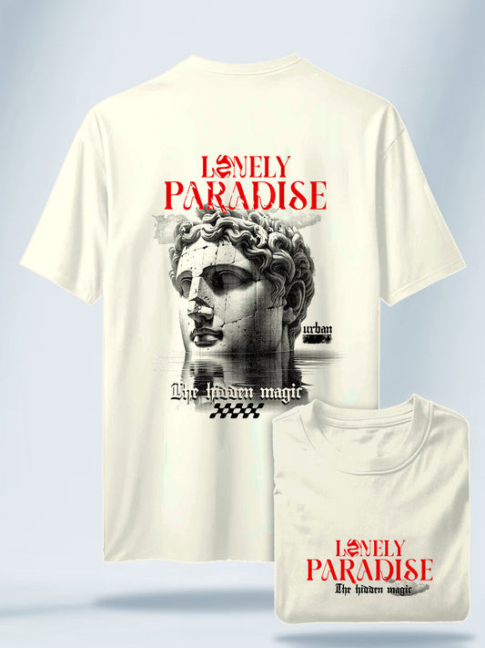 Camiseta Unisex Blanca Lonely Paradise