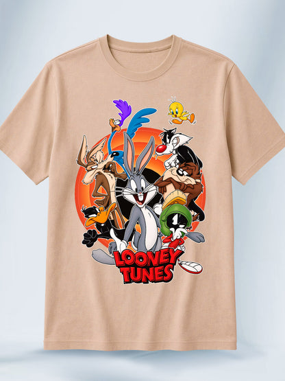 Camiseta Beige Unisex Las Leyendas Los Looney Tunes