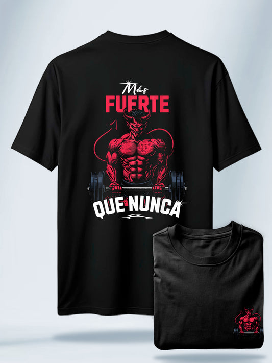 Camiseta Unisex Negra Mas fuerte que nunca