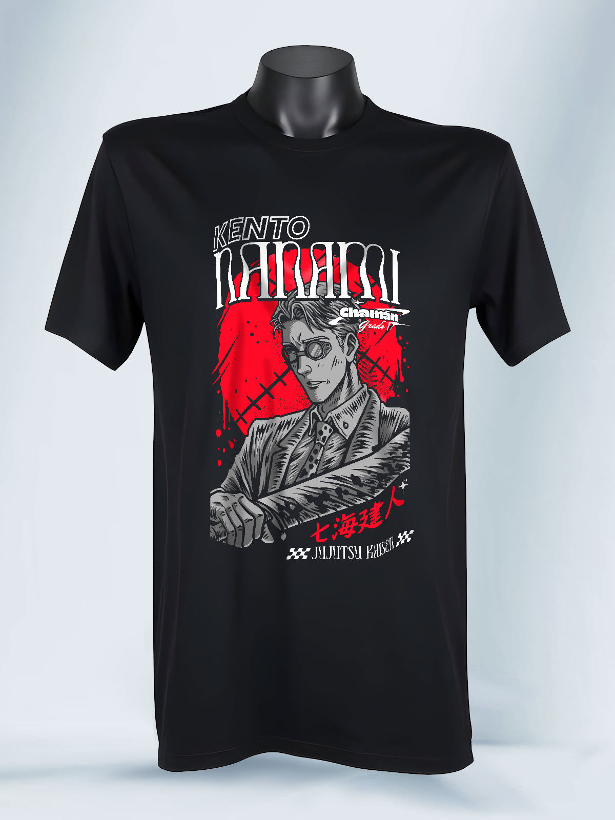 Camiseta Negra Kento Nanami Jujutsu Kaisen