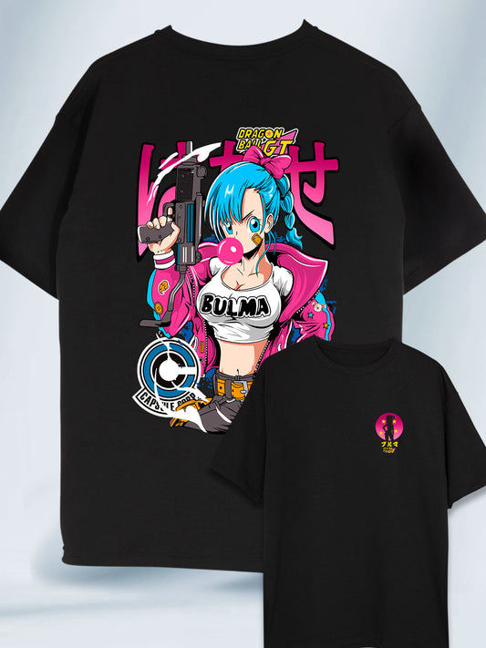 Camiseta Oversized Accion Bulma Dragon Ball