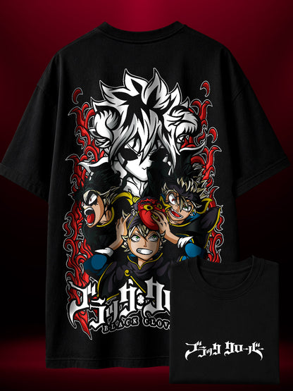Camisa Premium Oversized Asta Poder Black Clover