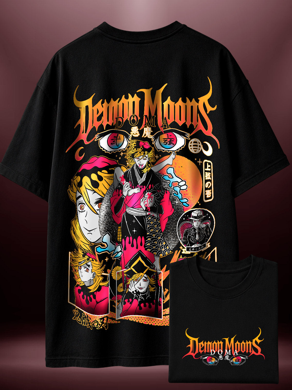 Camisa Premium Oversized Douma Crueldad Total Demon Slayer