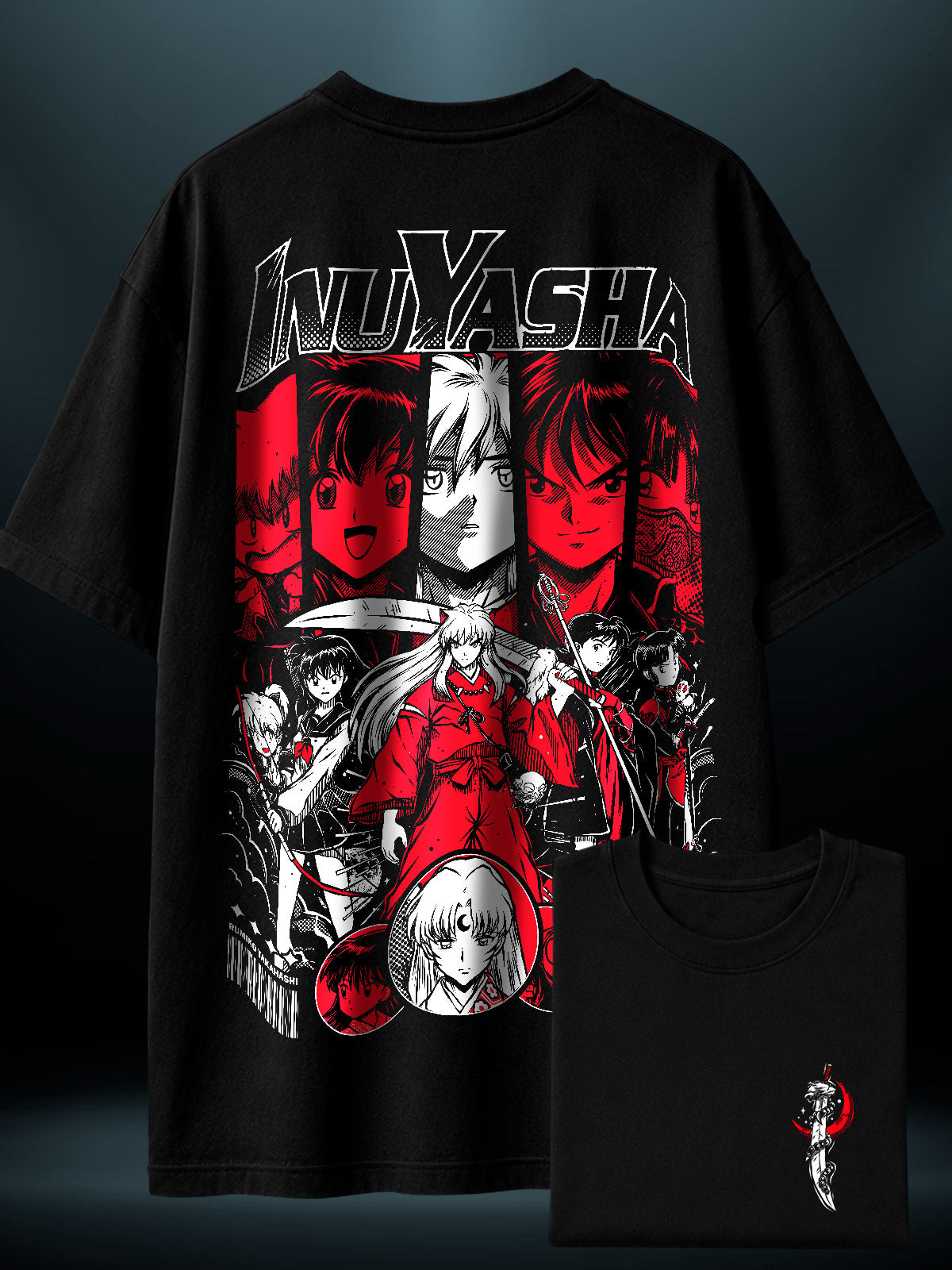 Camisa Premium Oversized Inuyasha Colmillo de Acero Inuyasha