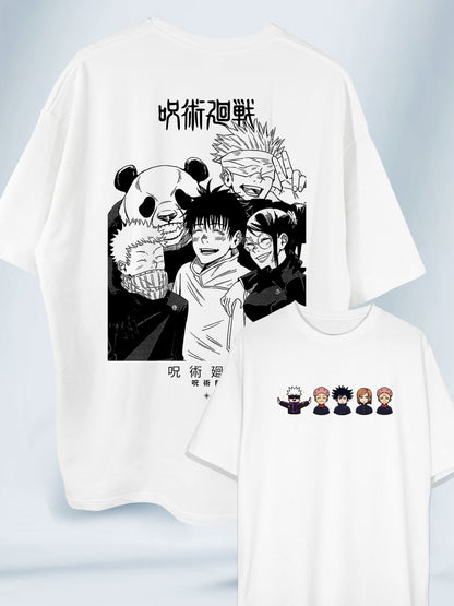 Camiseta Oversized Unisex Pelicula Jujutsu Kaisen 0 Jujutsu Kaisen