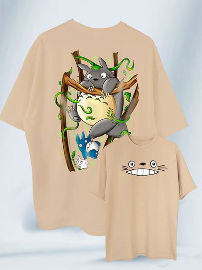 Camiseta Oversized Unisex Totoro Mi Vecino Totoro