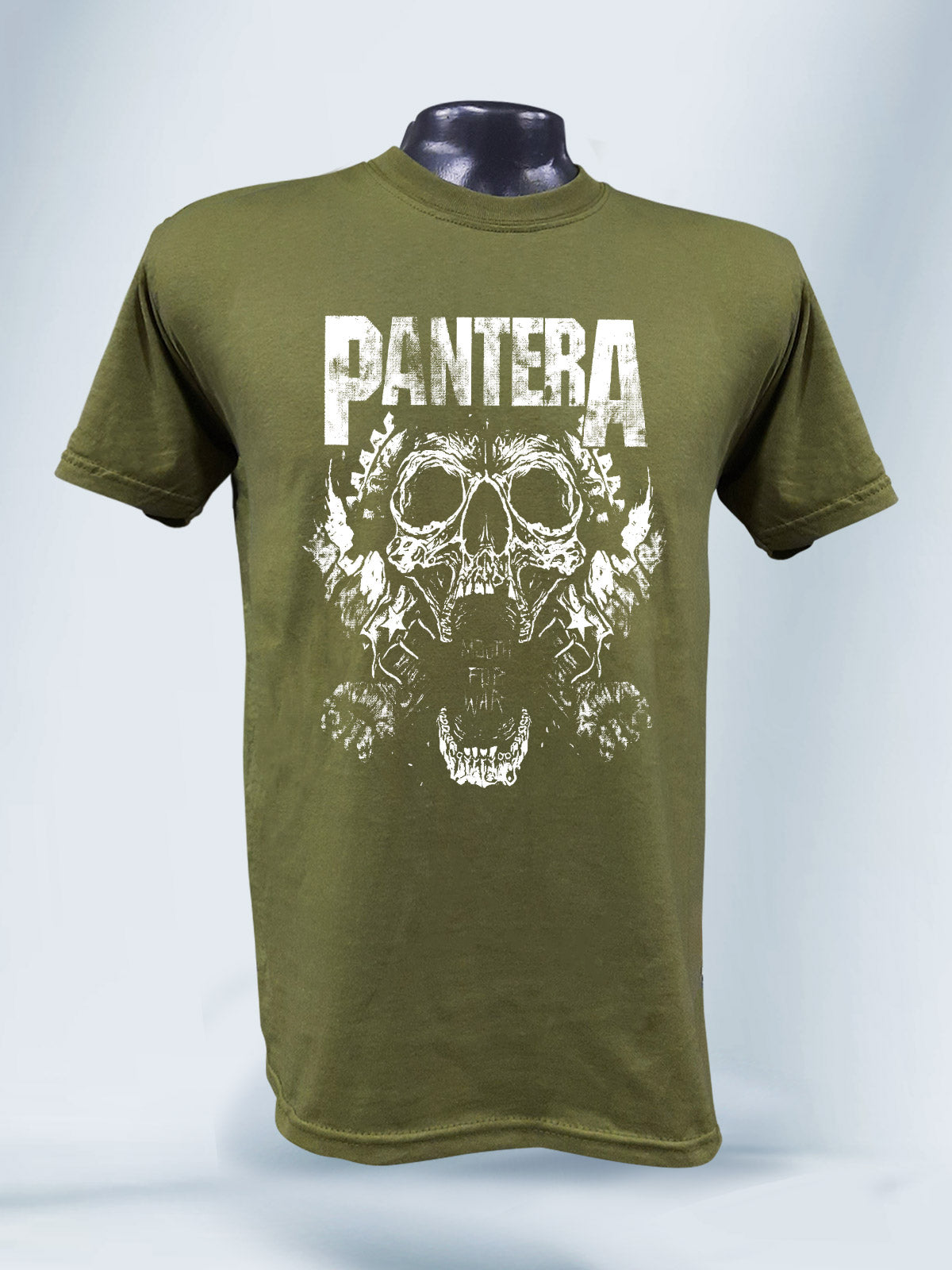 Camiseta Verde Unisex Calavera Pantera