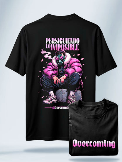 Camiseta Unisex Negra Persiguiendo Imposibles