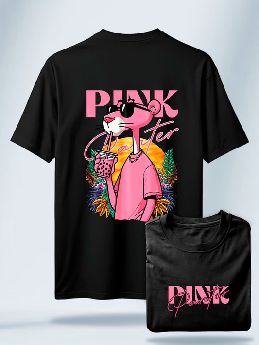Camiseta Unisex Negra Pink Panter negra