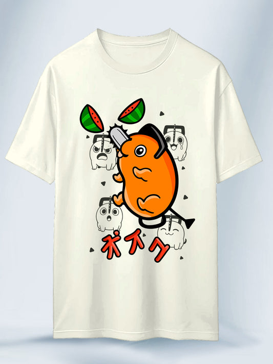 Camiseta Unisex Pochita Fiesta de Sandías Chainsaw Man