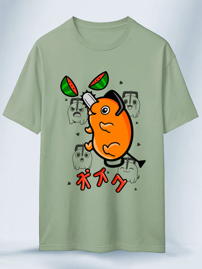 Camiseta Unisex Pochita Fiesta de Sandías Chainsaw Man