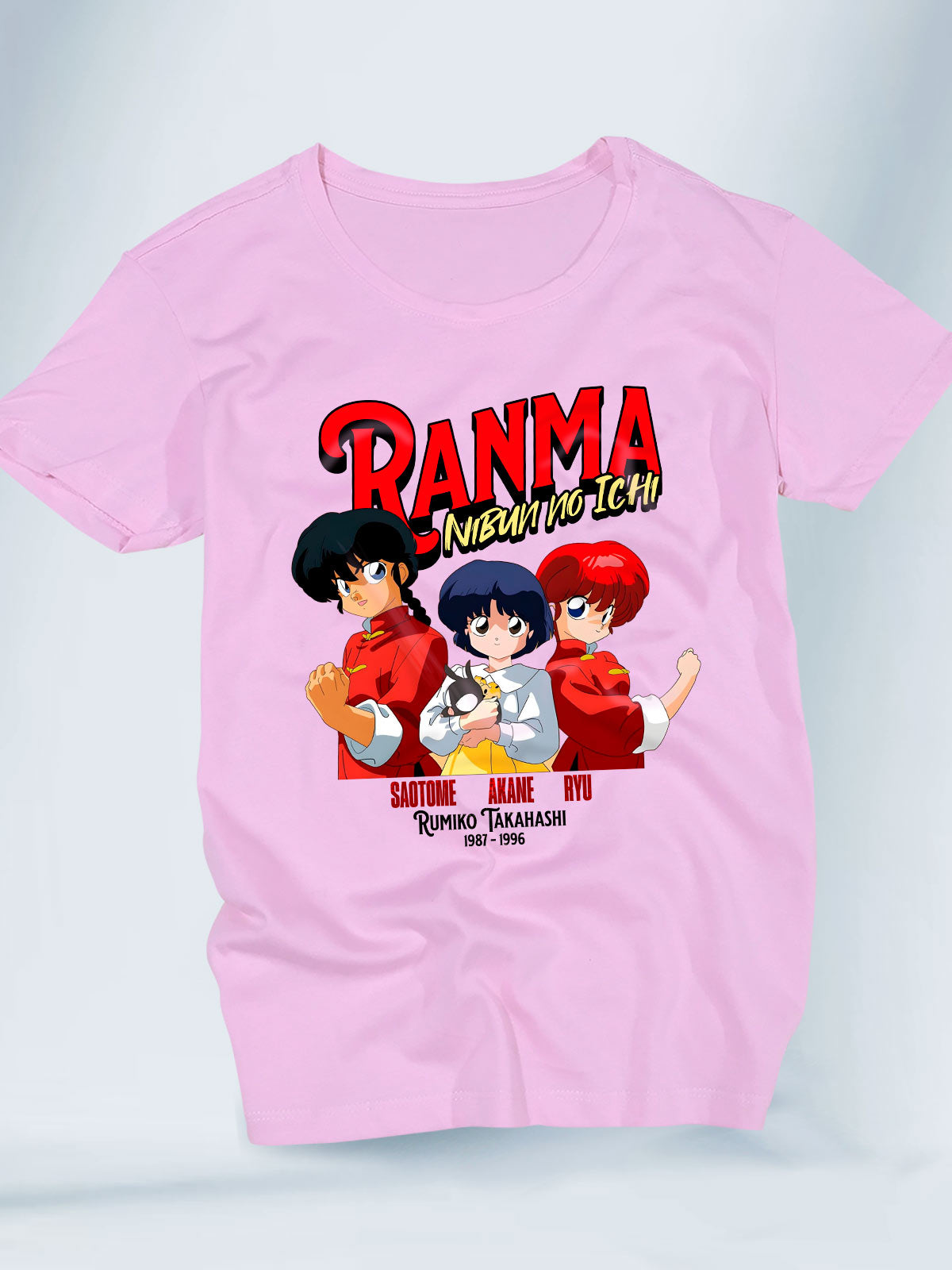 Camiseta Rosa Mujer Una Extraña Manera de Amar Ranma 1/2