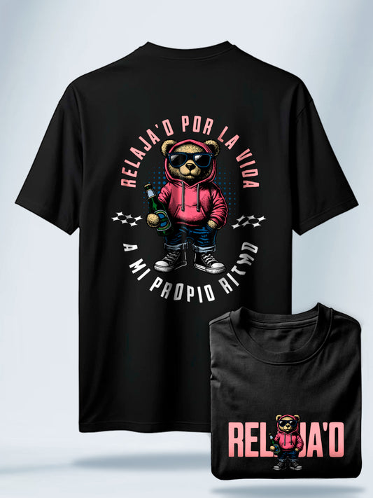 Camiseta Unisex Negra Relajao Negra