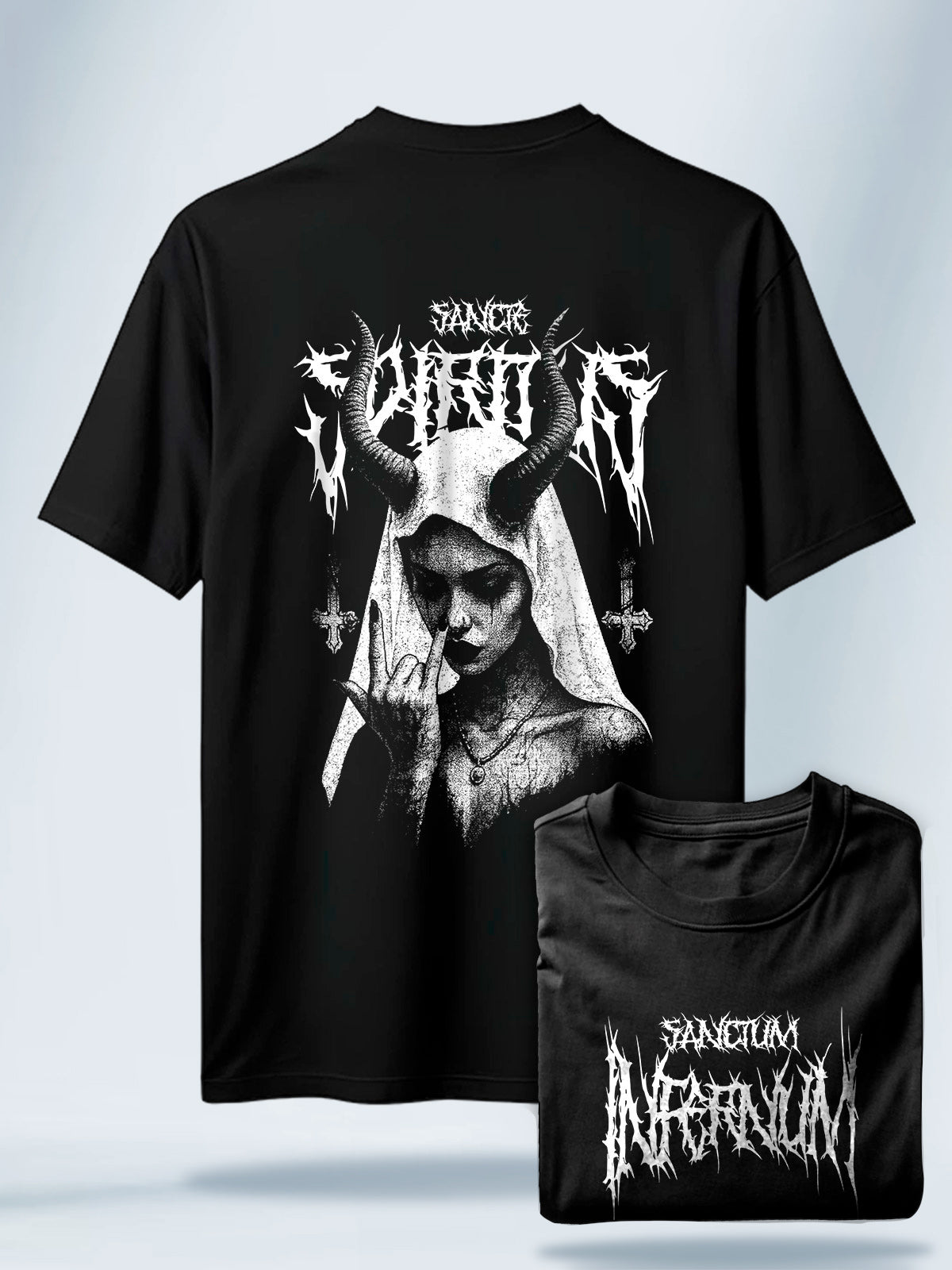 Camiseta Unisex Negra Sanctum Infernum