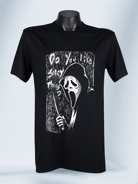Camiseta Unisex Negra Ghost Face Scary Movie