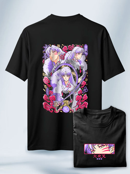 Camisa Negra Unisex Rey Bestia del Oeste Sesshomaru Inuyasha