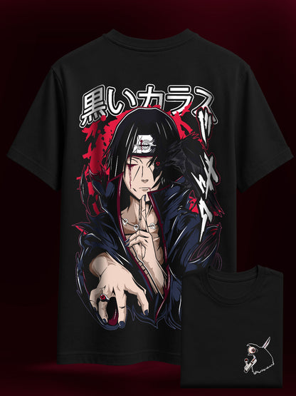 Camisa Premium Oversized Itachi Mangekyou Sharingan Naruto