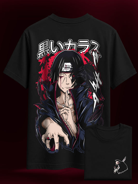 Camisa Premium Oversized Itachi Mangekyou Sharingan Naruto
