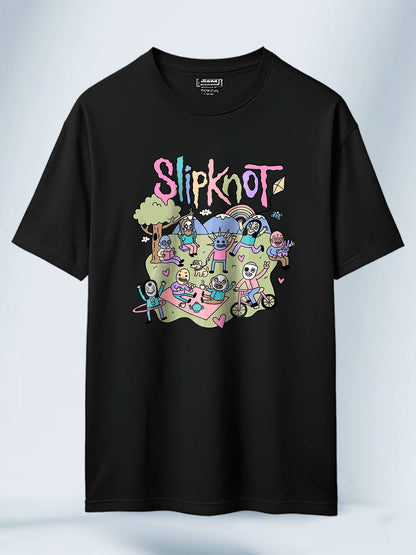 Camiseta Negra Unisex Parque Infantil Slipknot