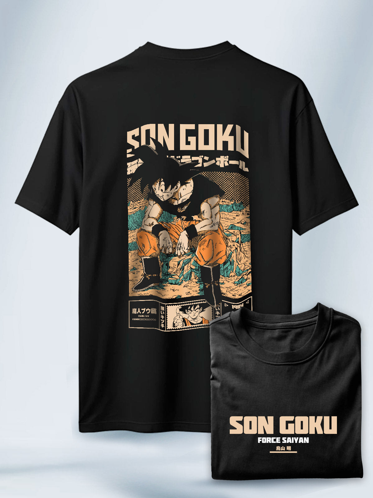 Camisa Negra Unisex Son Goku Dragon Ball Z