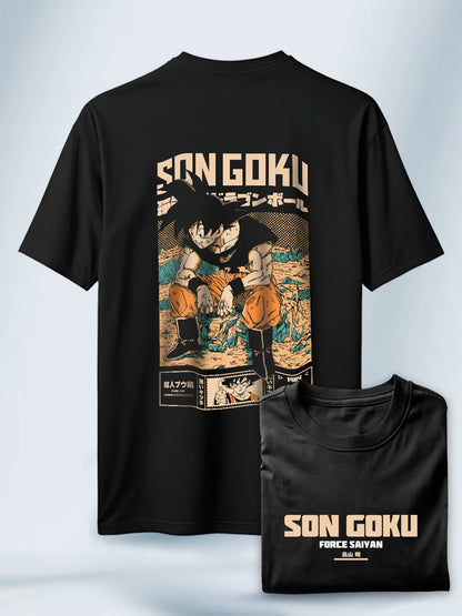 Camisa Negra Unisex Son Goku Dragon Ball Z
