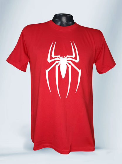 Camiseta Roja Unisex Simbolo Aracnido Spiderman