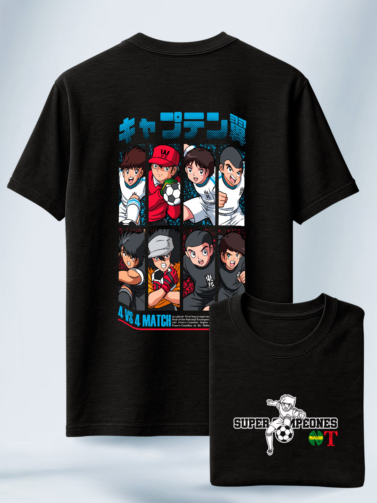 Camisa Negra Unisex Newpi vs Franco Canadiense Super Campeones