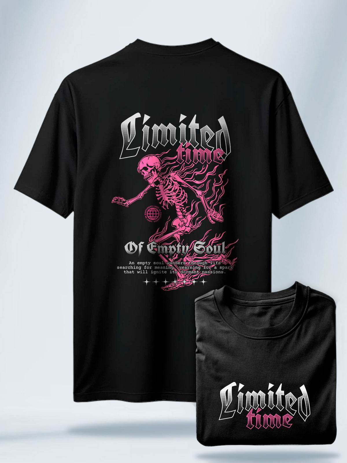 Camiseta Unisex Negra Tiempo Limitado