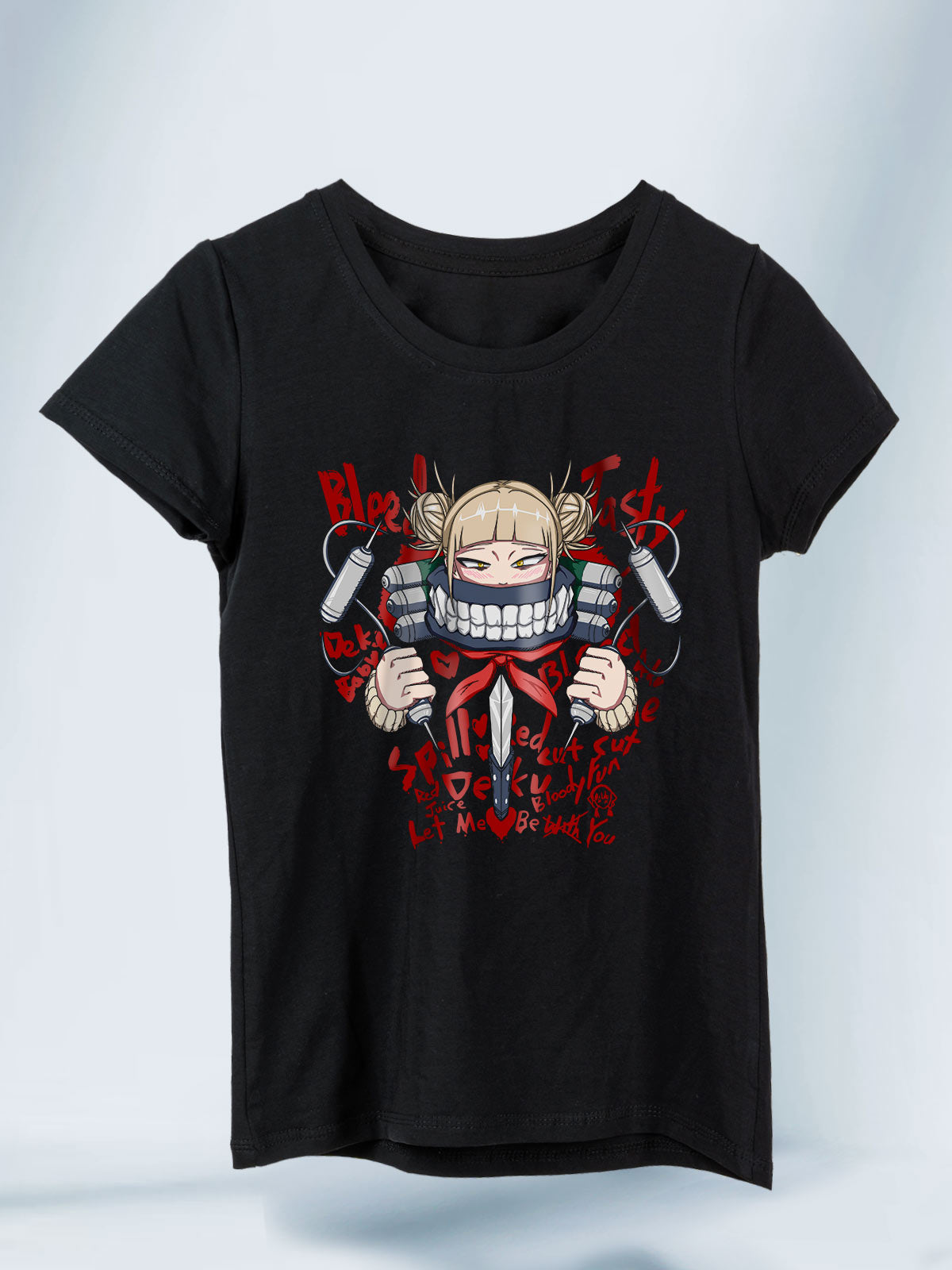 Camiseta Negra Mujer Himiko Toga My Hero Academia