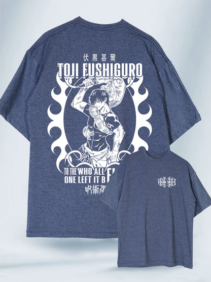 Camiseta Oversized Unisex Toji Fushiguro Jujutsu Kaisen