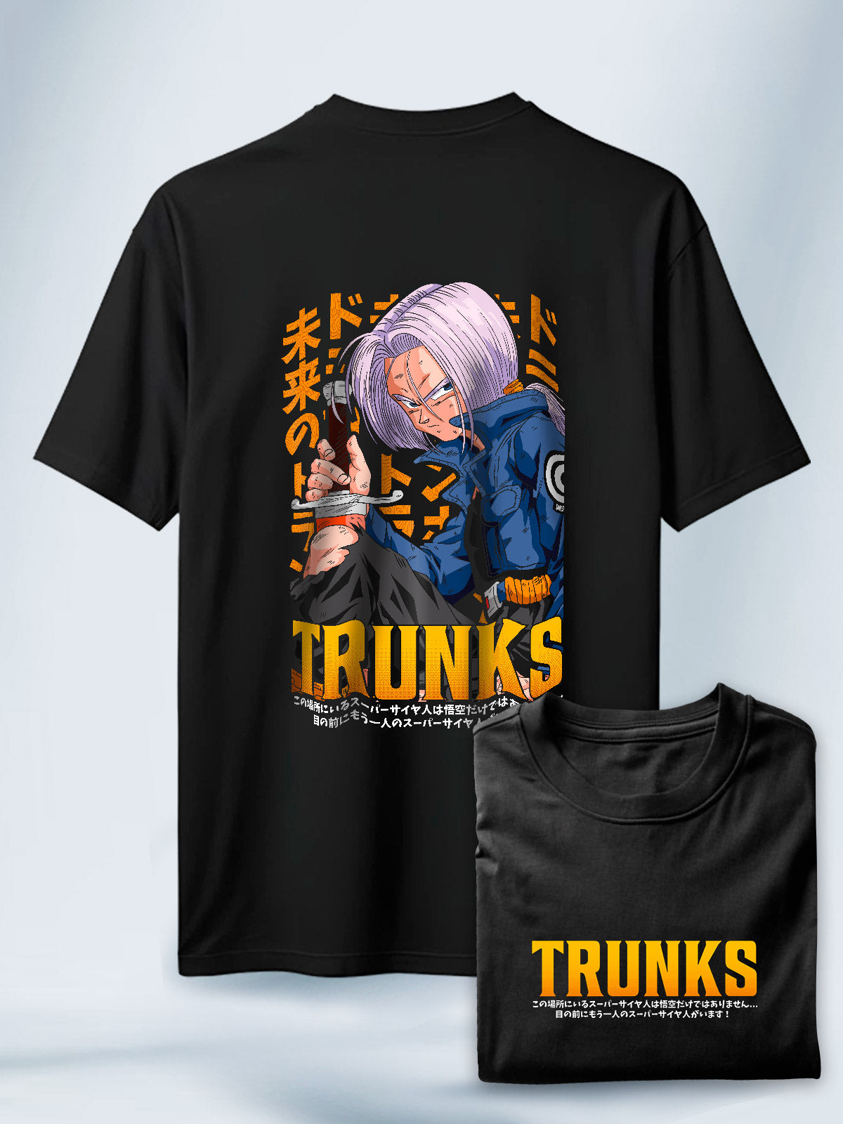 Camiseta Negra Unisex Trunks Hope of Tomorrow Dragon Ball Z
