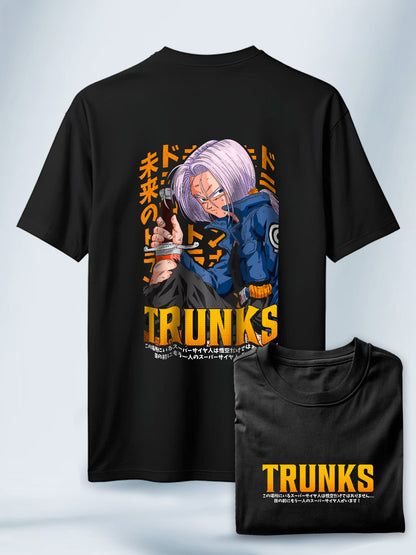 Camiseta Negra Unisex Trunks Hope of Tomorrow Dragon Ball Z