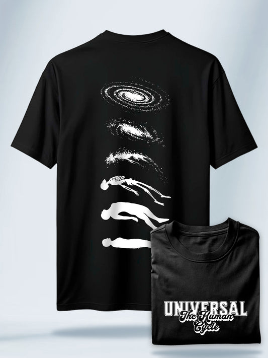 Camiseta Unisex Negra Universal #1 Negro