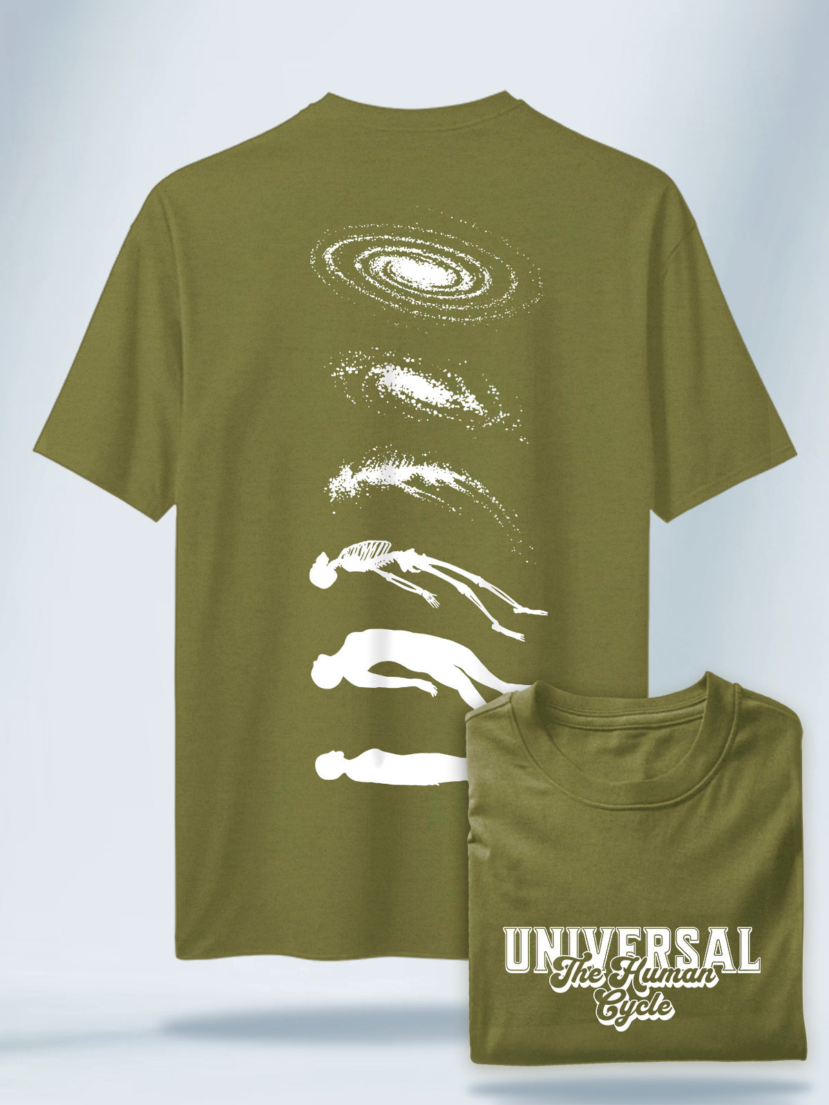 Camiseta Unisex Negra Universal #1 Verde