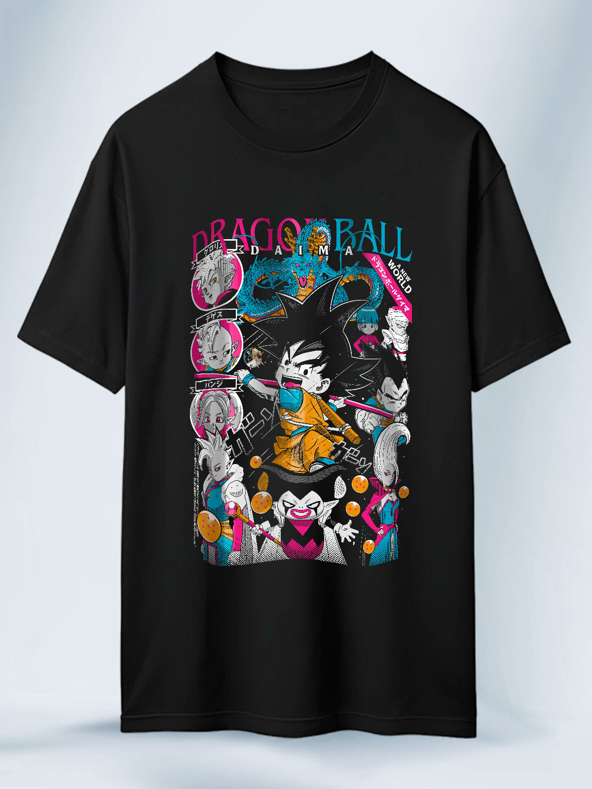 Camiseta Negra Unisex Goku Dragon Ball Daima