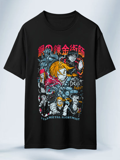 Camisa Negra Unisex Universo Full Metal Alchemist