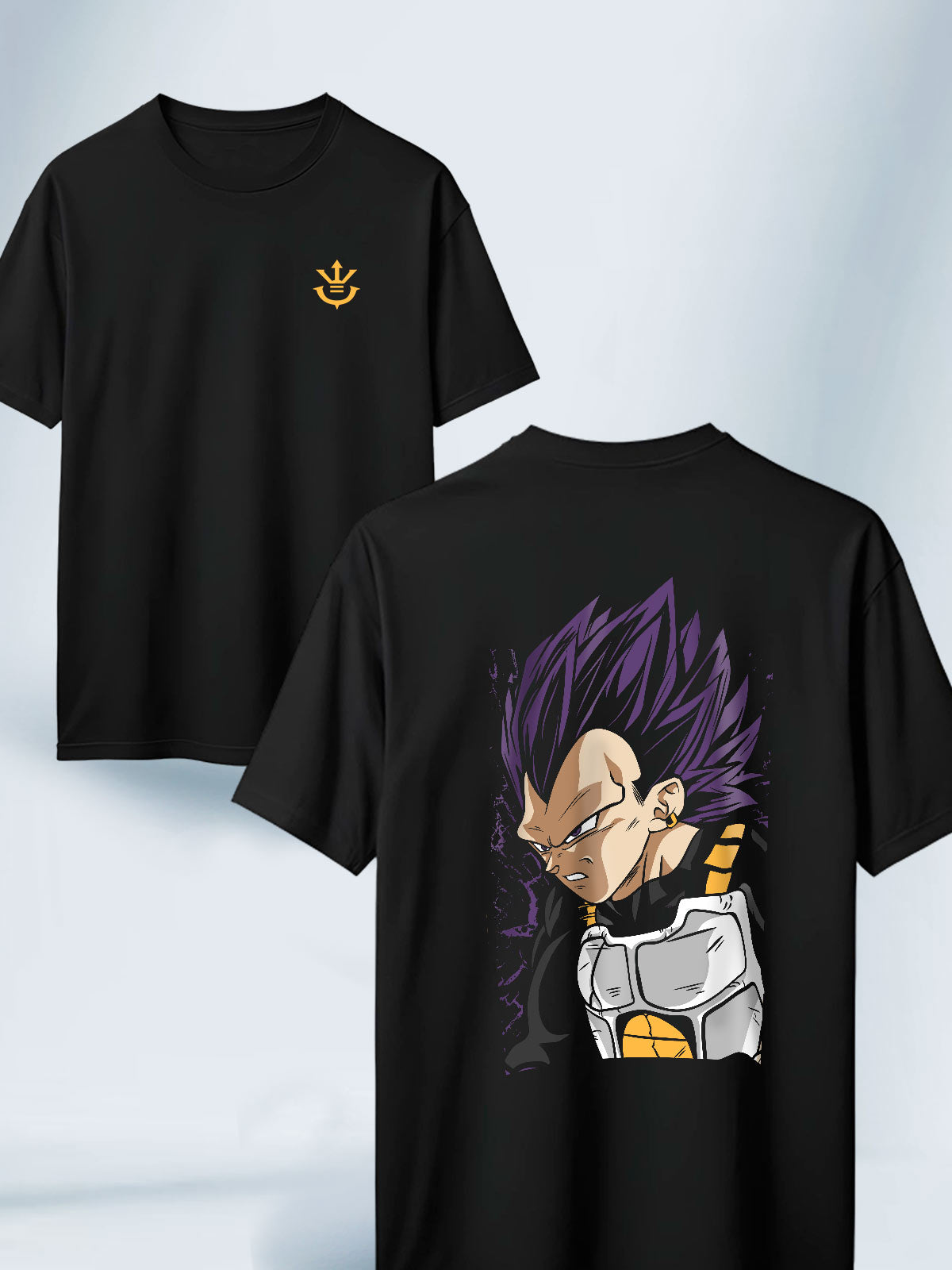 Camiseta Negra Unisex Vegeta Ultra Ego Dragon Ball Super