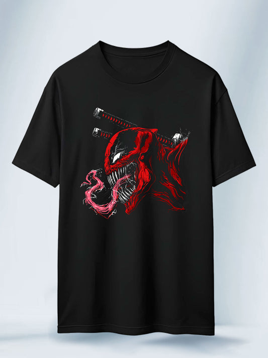 Camiseta Negra Unisex CarnagePool Venom